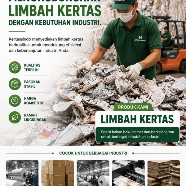 Kertassindo — Menghubungkan Limbah Kertas dengan Kebutuhan Industri.